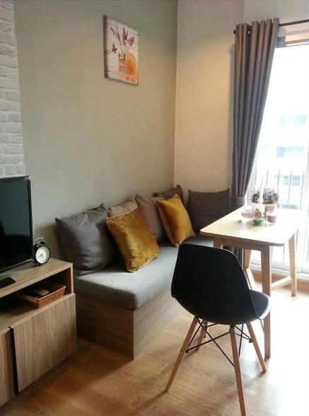 For rent: Chapter One The Campus Lat Phrao 1 STUDIO ROOM, built-in furniture, complete with electrical appliances. You can't miss this opportunity to