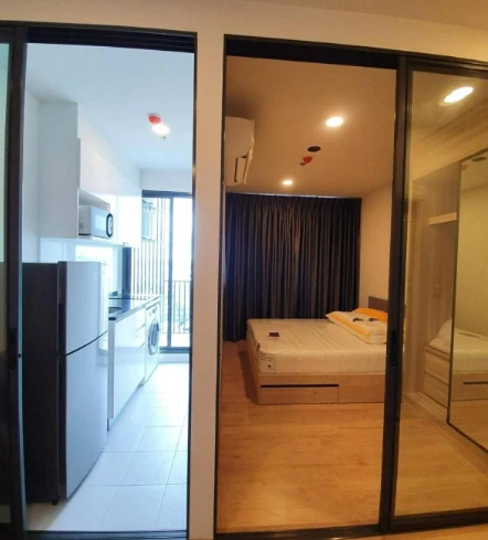 For rent: Chewathai Kaset Nawamin, 11th floor, corner unit, fully furnished, ready to move in. Book now!