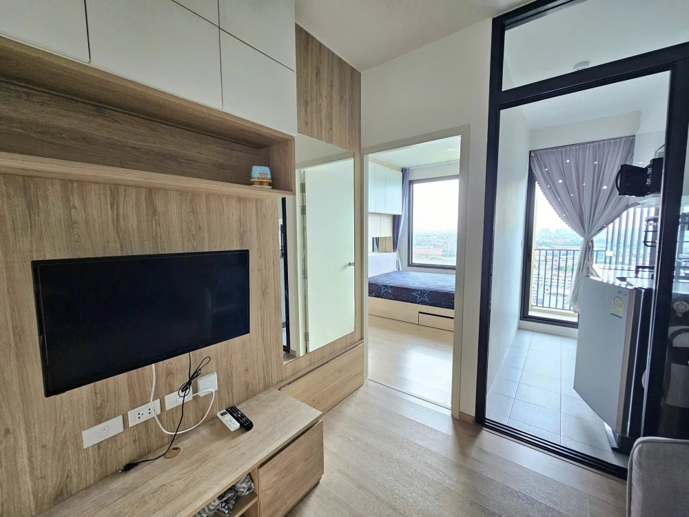 For rent: Chewathai Kaset Nawamin, 20th floor, fully furnished, ready to move in, reserve now, hurry!