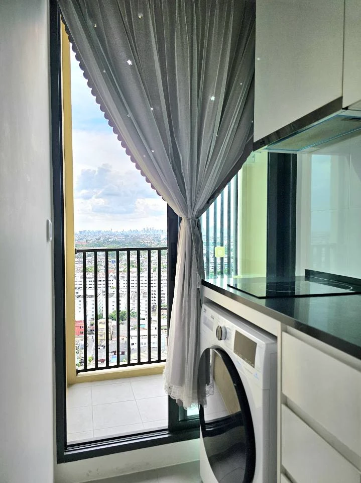 For rent: Chewathai Kaset Nawamin, 20th floor, fully furnished, ready to move in, reserve now, hurry!