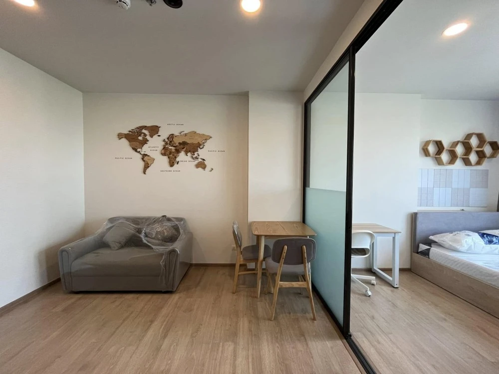 For rent: Chewathai Kaset Nawamin, a room with partitions, comes with complete decorations, book now, hurry!