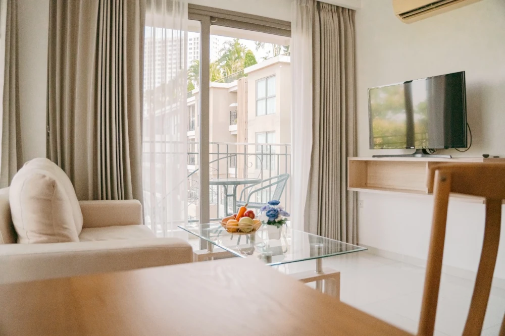 For rent City Garden Tropicana Condominium, nice room, good view, has a balcony, good like this, hurry and book now++