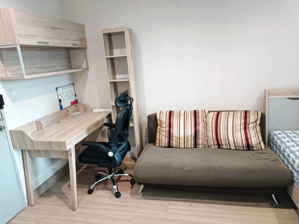 Condo for rent, Ideo Mobi Phayathai, studio room, fully furnished with appliances. Just bring your personal belongings and move in! Don't wait!