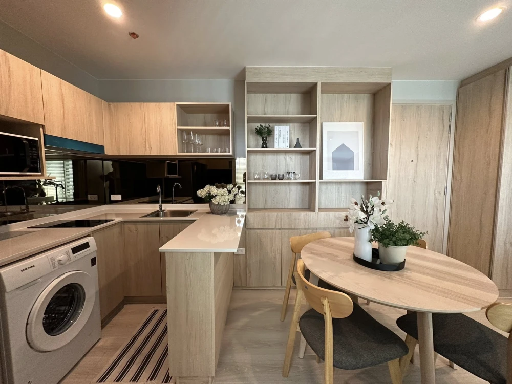 Condo for rent Nue Noble Srinakarin-Lasalle, ready to move in, complete with furniture and electrical appliances, come and reserve now.