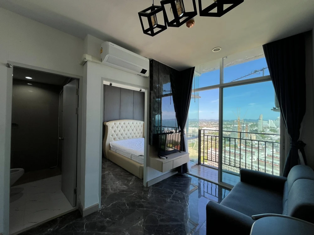 Condo for rent, The Grand Jomtien, high floor room, fully furnished, hurry and book now.