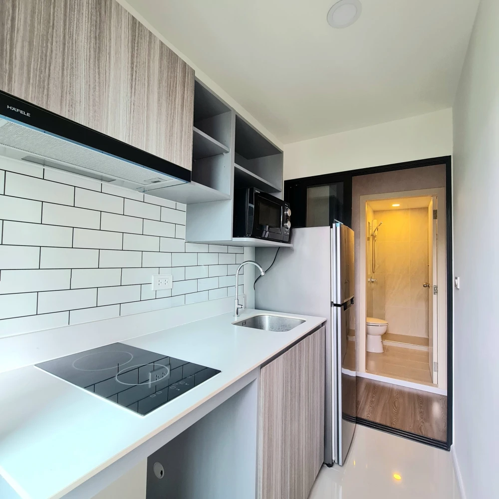ให้เช่า Condo The Origin Ramintra 83 Station ห้องกั้นอยกเป็นสัดส่วน แบ่งโซนชัดเจน ราคาไม่แรง ต้องจองเลย