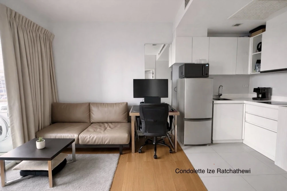 CondoLette Ize Ratchatewi for rent: 1 bedroom, 1 bathroom, fully furnished and equipped with appliances. Book now!