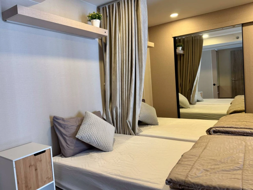 For rent: Cooper Siam, 10th floor, city view, fully furnished and electric appliances. Book now, don't miss out.