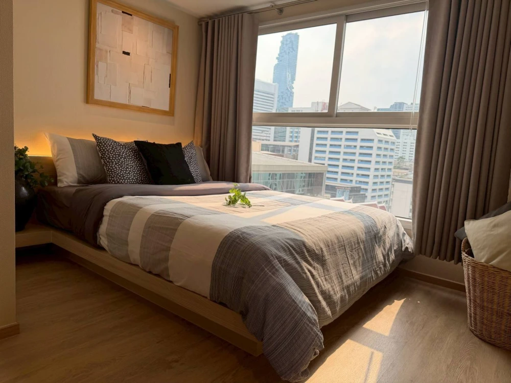 For rent: Culture Chula apartment, featuring cozy built-in furnishings and a relaxing Japanese-style atmosphere. Book now to secure your unit!