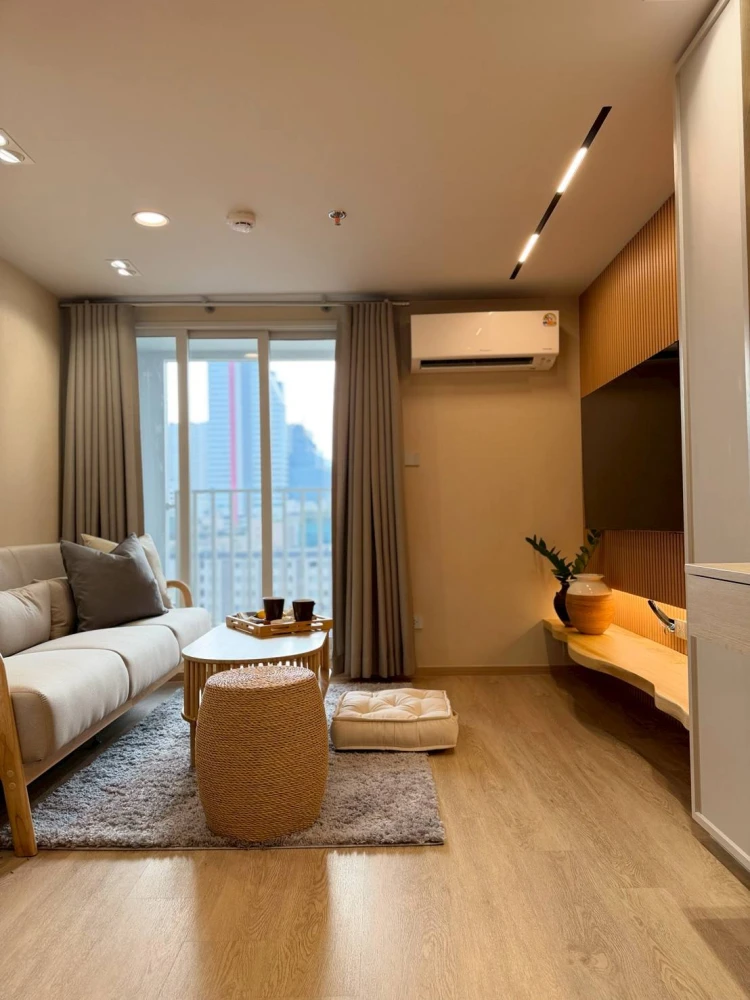 For rent: Culture Chula apartment, featuring cozy built-in furnishings and a relaxing Japanese-style atmosphere. Book now to secure your unit!