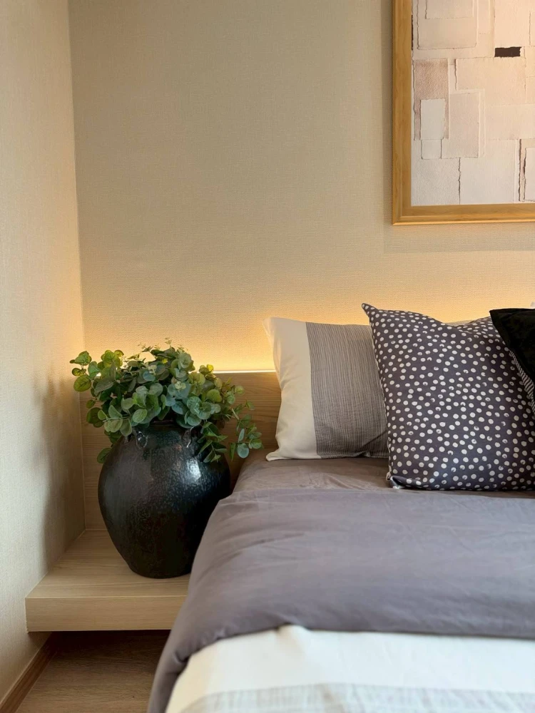For rent: Culture Chula apartment, featuring cozy built-in furnishings and a relaxing Japanese-style atmosphere. Book now to secure your unit!