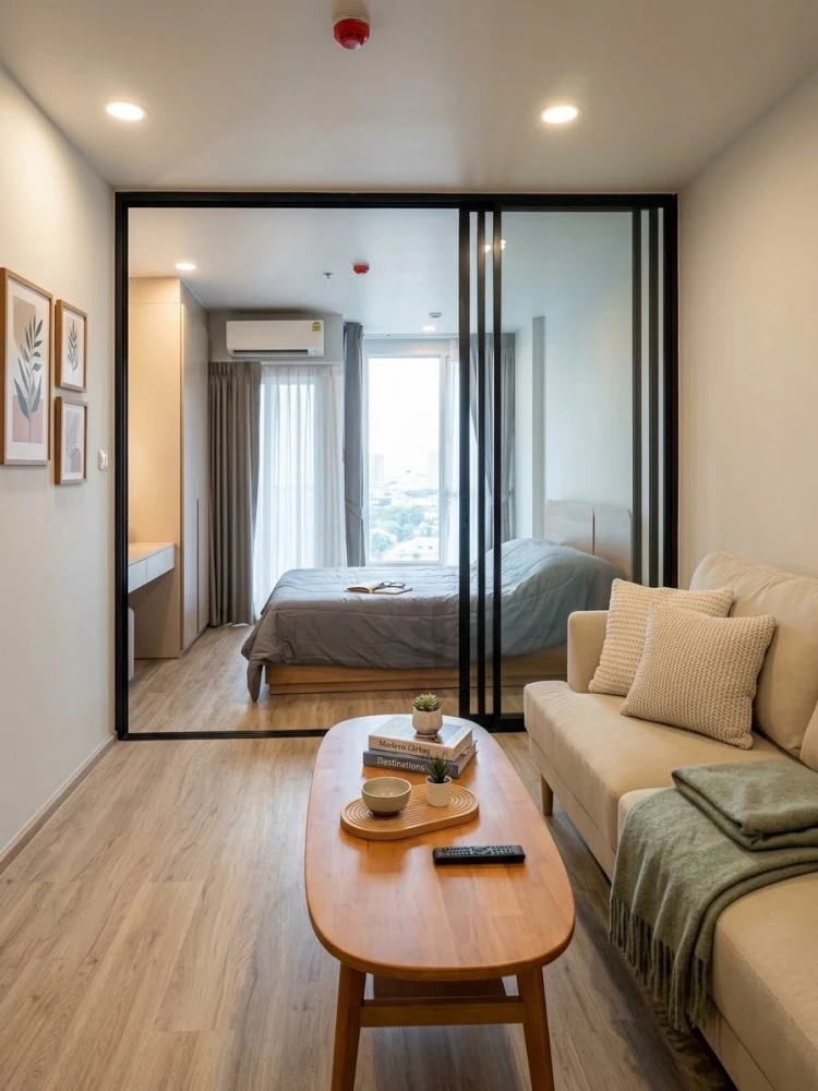 For Rent: Culture Thonglor, 17th floor. Unit with partitioned room, fully furnished, and ready to move in. Book now! images