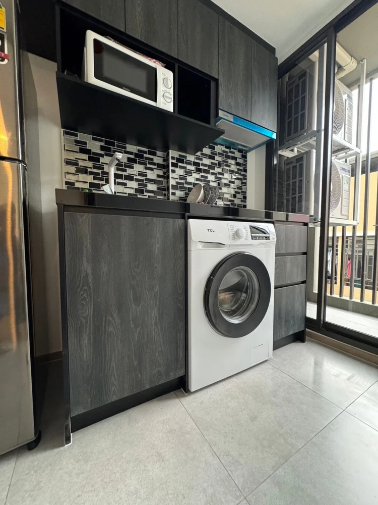 For rent: CYBIQ Rama 9-Ramkhamhaeng 24, 5th floor, fully furnished, nice to live in, reserve now, hurry!