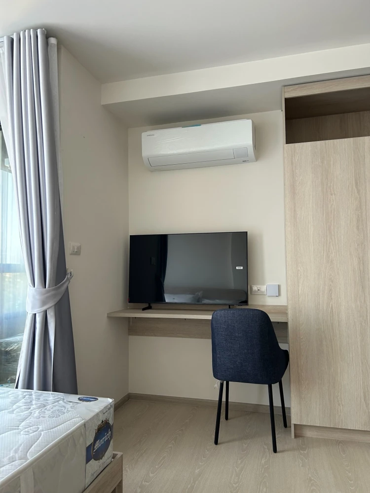 For rent: D Condo Air Ladkrabang, room with built-in furniture + electrical appliances. Hurry and reserve now!