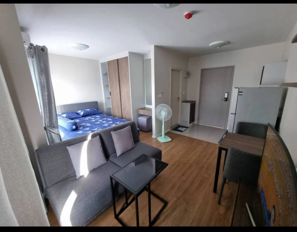 For rent: D Condo Bliss Sriracha, 1 bedroom, 1 bathroom, corner room, not crowded, fully furnished, hurry and reserve now!