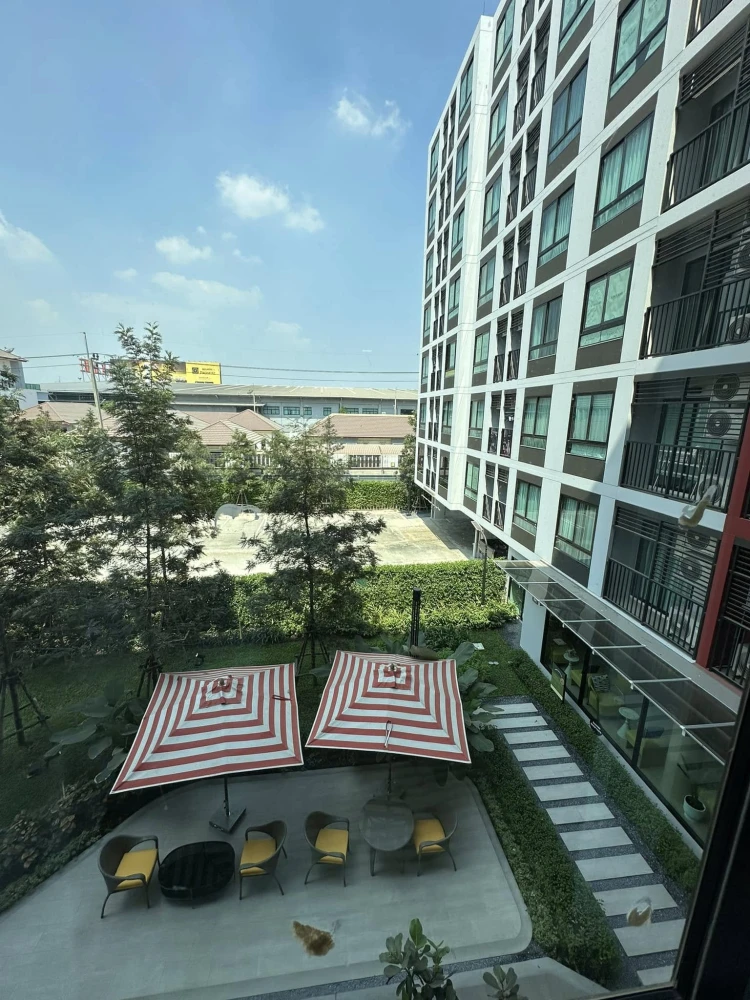For rent: D Condo Hype Rangsit, room in a good location, not crowded, garden view, quiet and private, move in now