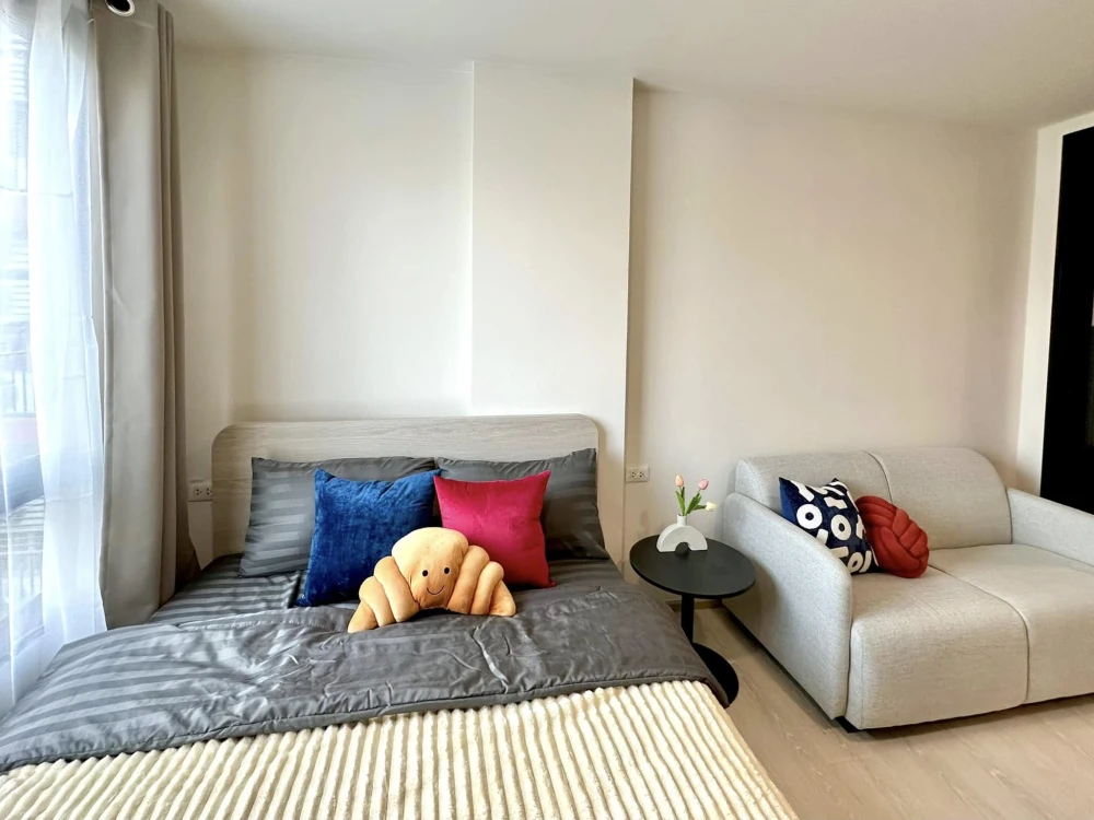 For rent: D Condo Hype Rangsit, room in a good location, not crowded, garden view, quiet and private, move in now