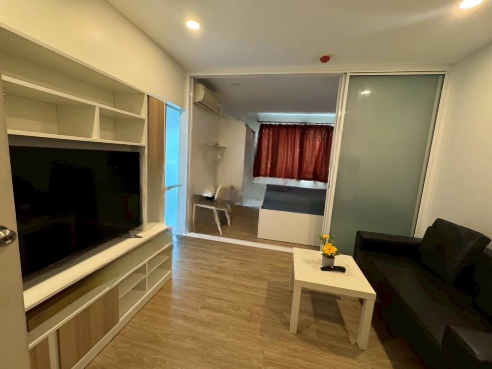 For rent: D Condo Onnut-Suvarnabhumi, beautiful, clean room, 2nd floor, Building A, complete set of furniture and electrical appliances, hurry and boo