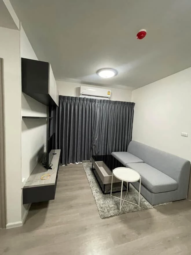 For rent: dcondo Campus Dome Rangsit, spacious room, lots of usable space, decorated in a controlled tone, comes with complete furniture, book now!