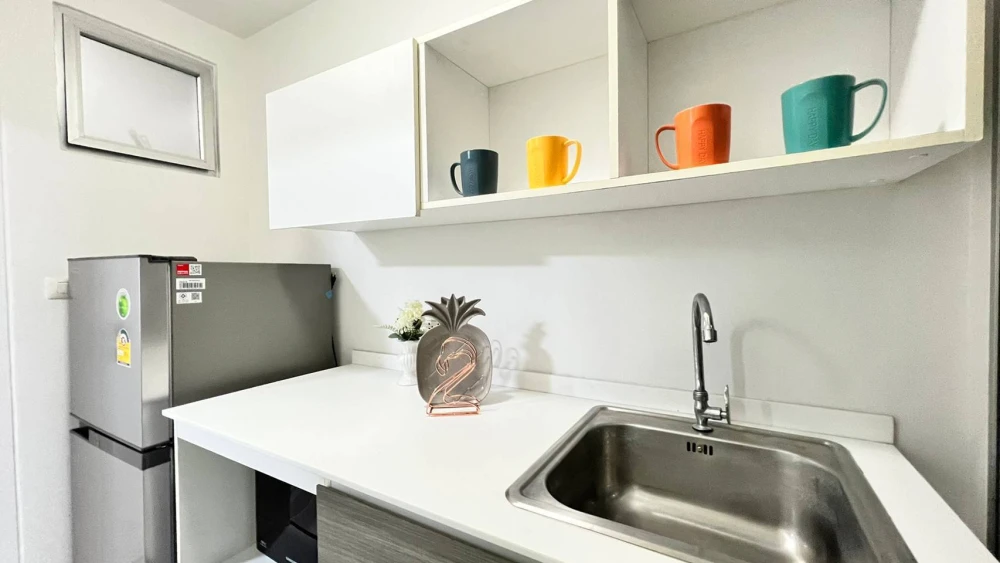 For rent Dcondo Campus Resort Bangna, 2nd floor, Building A (with washing machine), ready to move in!!