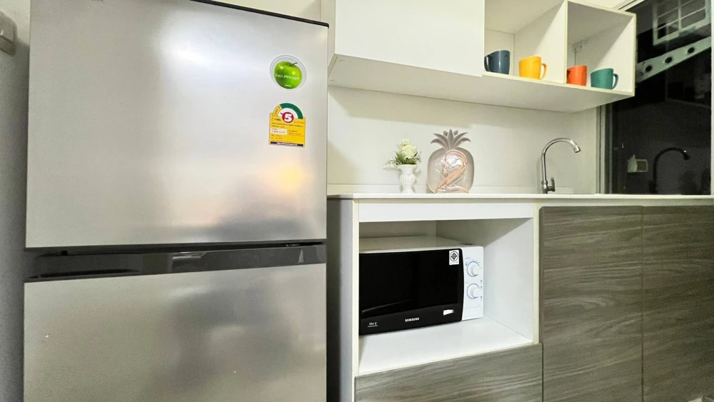For rent Dcondo Campus Resort Bangna, 2nd floor, Building A (with washing machine), ready to move in!!