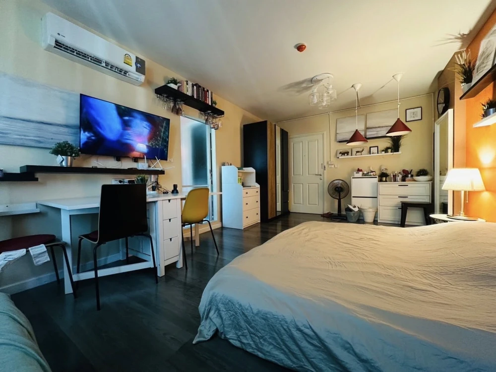For rent: Dcondo Campus Resort Bangna, 7th floor, fully furnished, nice to live in, reserve now!