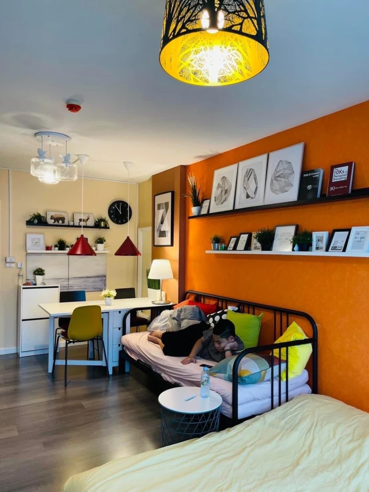 For rent: Dcondo Campus Resort Bangna, 7th floor, fully furnished, nice to live in, reserve now!