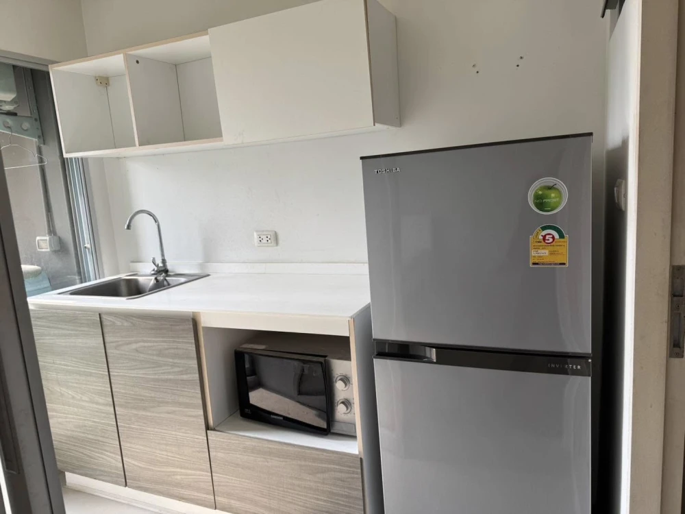 For rent dcondo Campus Resort Rangsit 2, 6th floor, garden view, fully furnished room, ready to move in, book now, urgently.