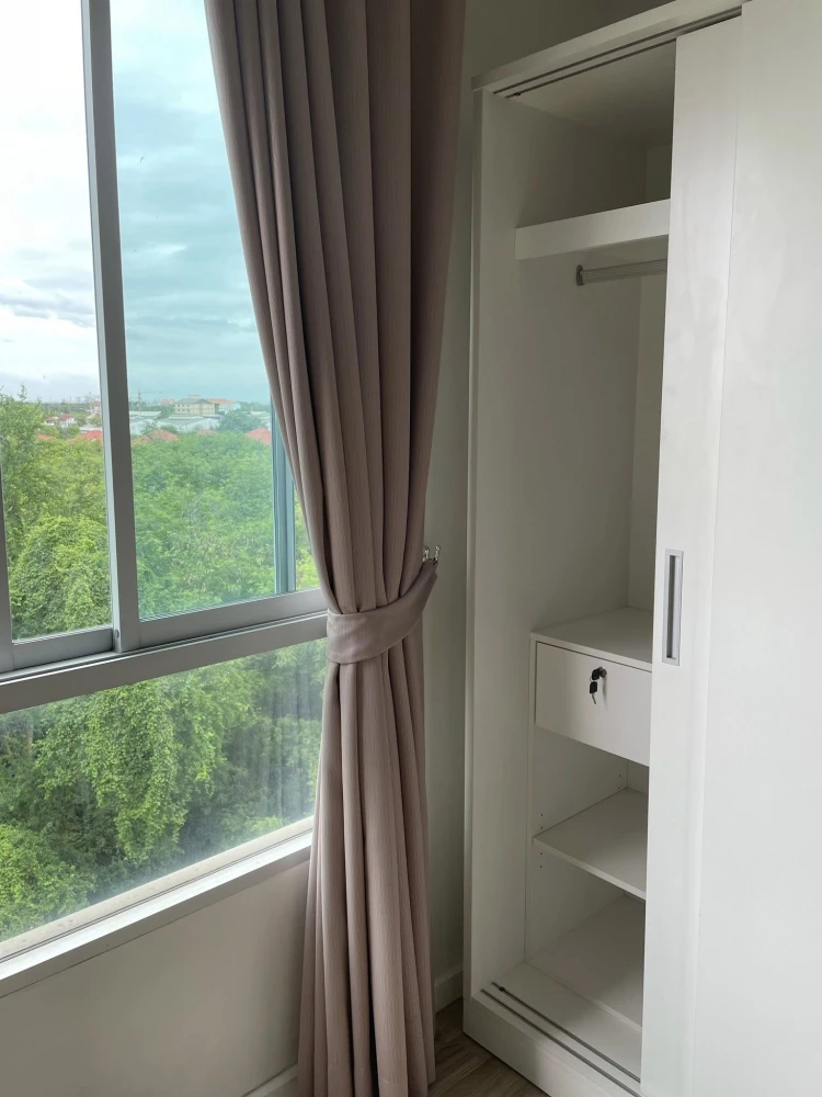 For rent: dcondo Campus Resort Rangsit 2, 6th floor, fully furnished room, nice to live in, book now, don't miss out.
