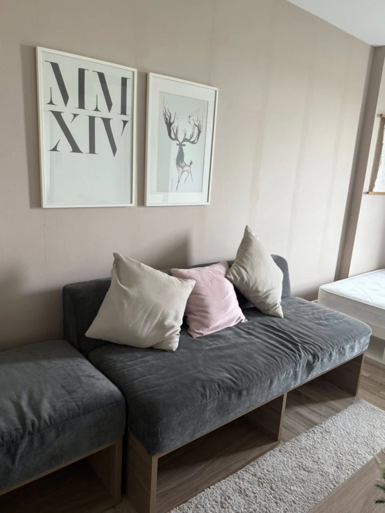 For rent: dcondo Campus Resort Rangsit 2, 6th floor, fully furnished room, nice to live in, book now, don't miss out.
