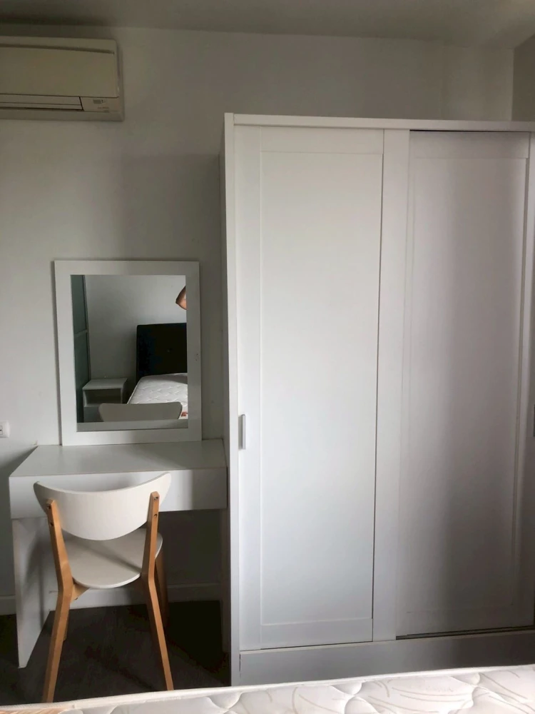 For rent: dcondo Campus Resort Rangsit, 6th floor, separate room, fully furnished, ready to move in, reserve now.