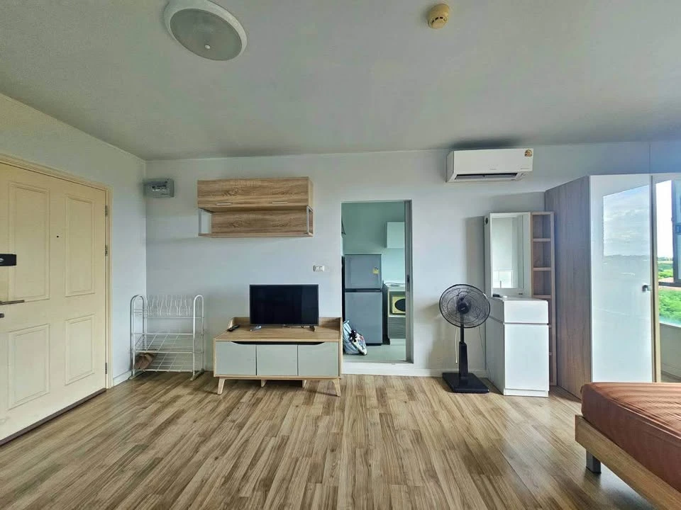 Dcondo Campus Rangsit Phase 2, 8th floor, for rent. Fully furnished. First come, first served.