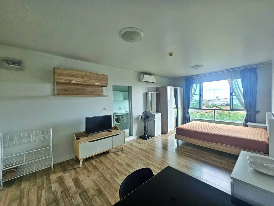 Dcondo Campus Rangsit Phase 2, 8th floor, for rent. Fully furnished. First come, first served.