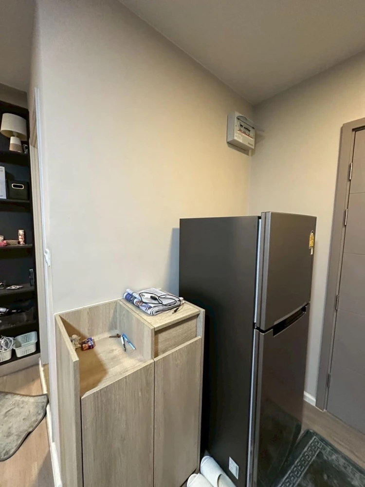 For rent: dcondo Hideaway Rangsit, 2nd floor, corner room, outside view, fully furnished, nice to live in, book now.
