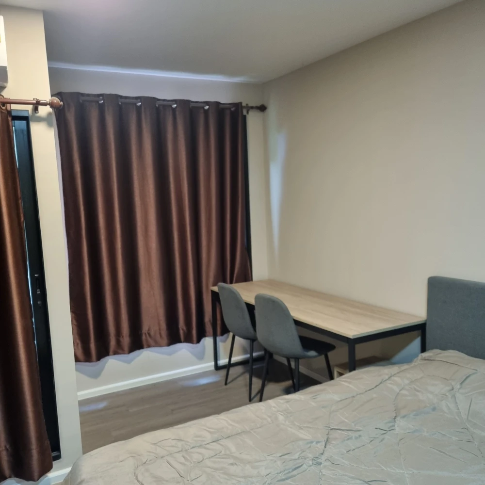 For rent: dcondo Hideaway Rangsit, 2nd floor, fully furnished room, ready to move in. Interested? Hurry and book now! Urgent!