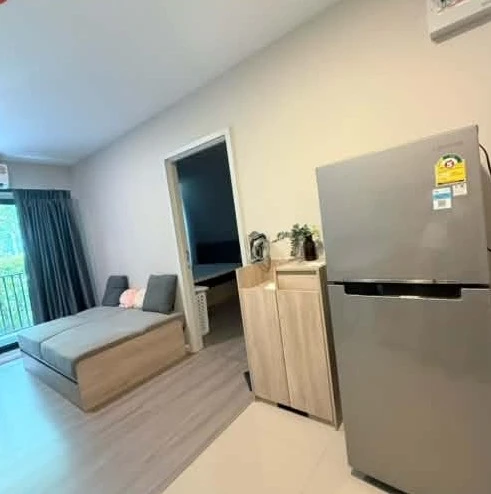 For rent: dcondo Hideaway Rangsit, a nice room on the 1st floor, great location, convenient transportation, fully furnished. Book now!