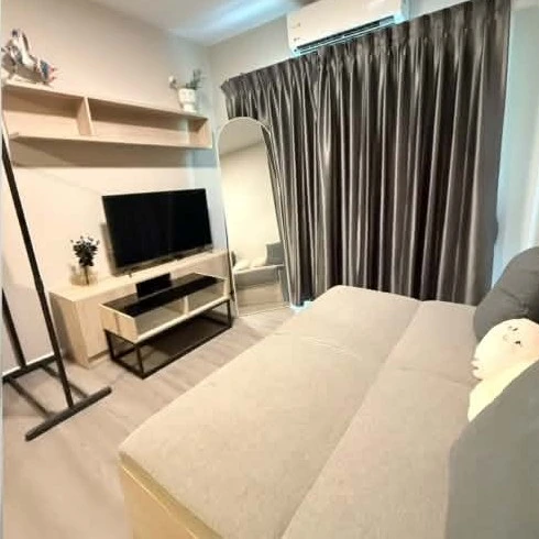 For rent: dcondo Hideaway Rangsit, a nice room on the 1st floor, great location, convenient transportation, fully furnished. Book now!