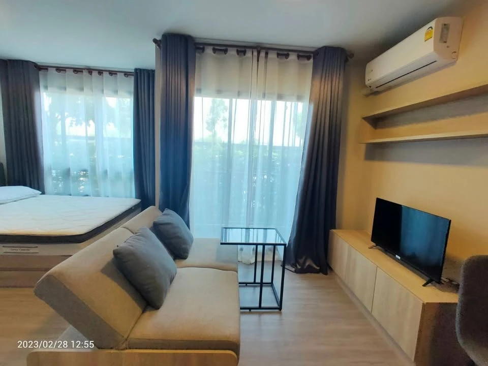 For rent, Dcondo Hideaway Rangsit, fully furnished room. Ready to move in immediately, book now, don't wait.