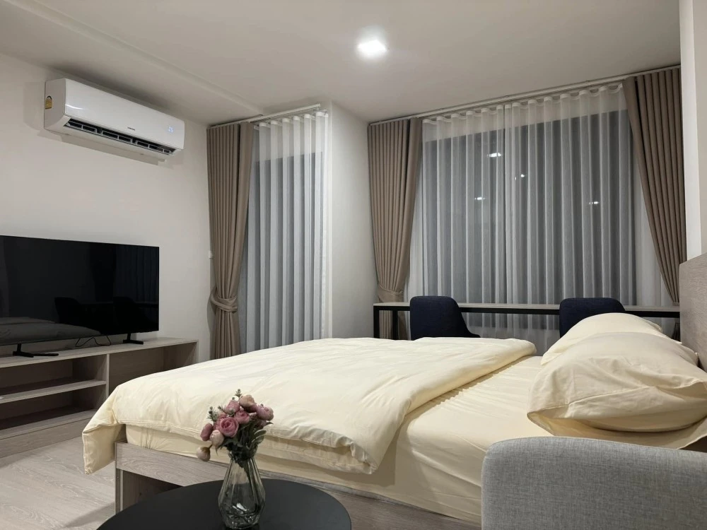 For rent dcondo hype rangsit 2nd floor, beautiful view, comes with complete decoration, book now, don't miss it.