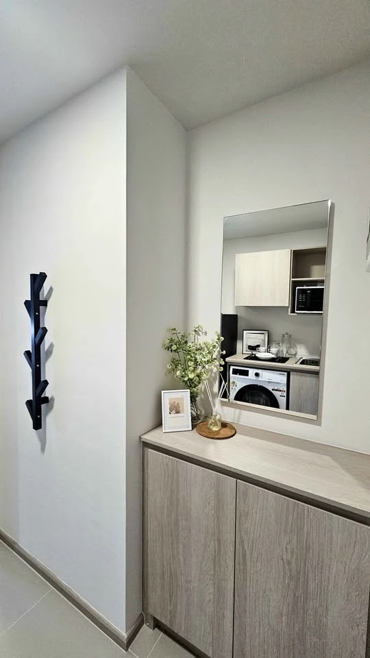 For rent: dcondo hype rangsit, 3rd floor, exterior view, beautiful room, fully furnished, ready to move in. Book now!