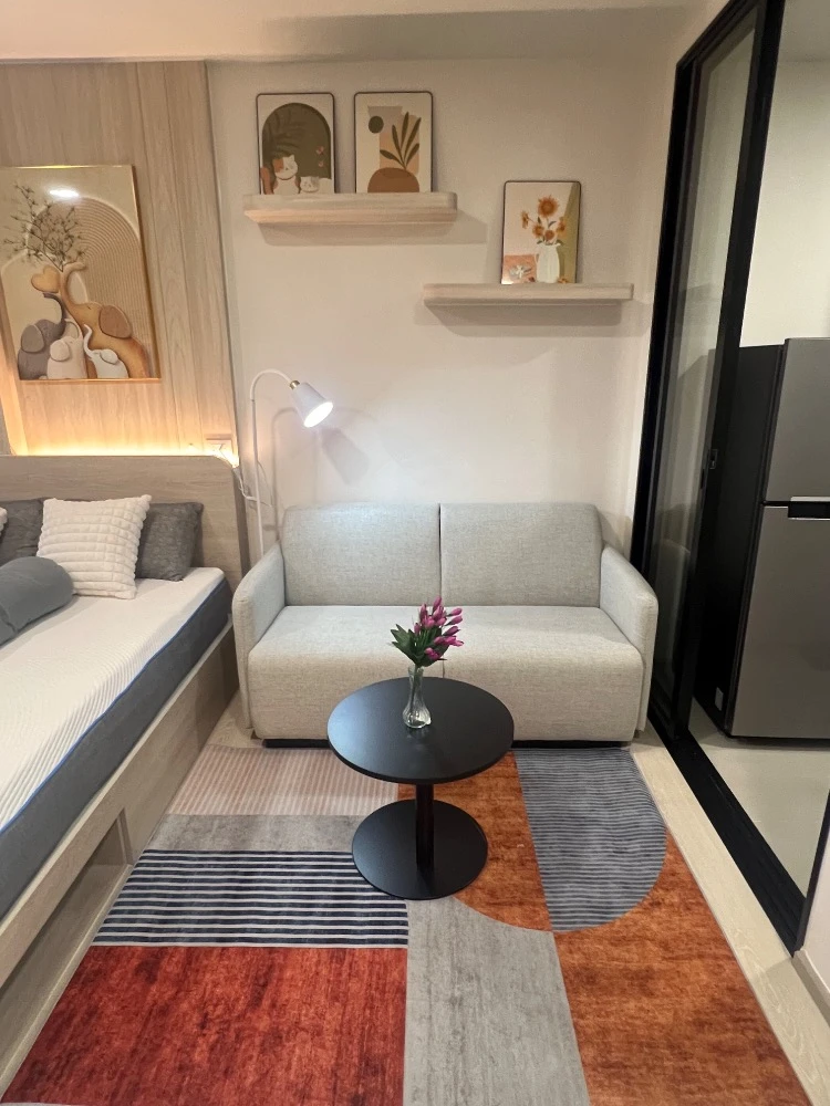 For rent: dcondo hype rangsit, 3rd floor, garden view, decorated in Muji style, nice to live in, reserve now.