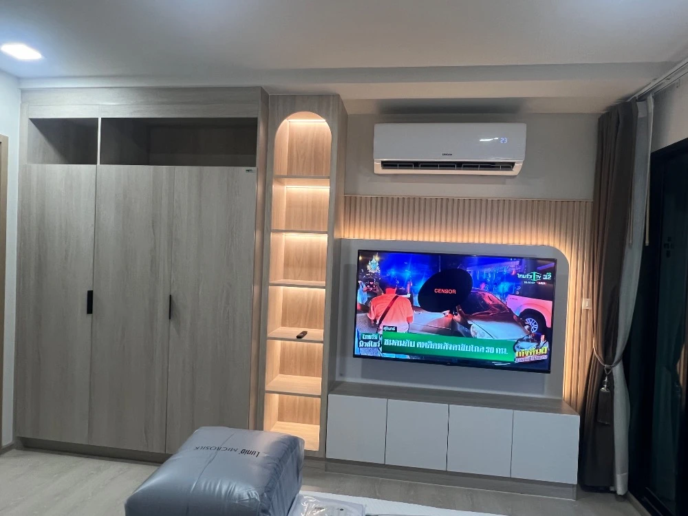 For rent: dcondo hype rangsit, 3rd floor, garden view, decorated in Muji style, nice to live in, reserve now.