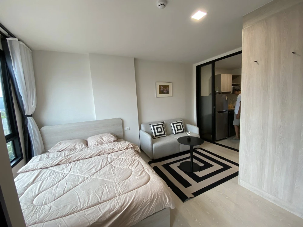 For rent: dcondo hype rangsit, 5th floor, comes with complete furniture and electrical appliances. Interested? Reserve now!