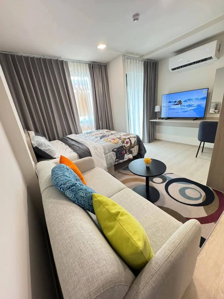 For rent: DCondo Hype Rangsit, a nice room, complete with furniture and electrical appliances. If you don't book, you'll regret it later.