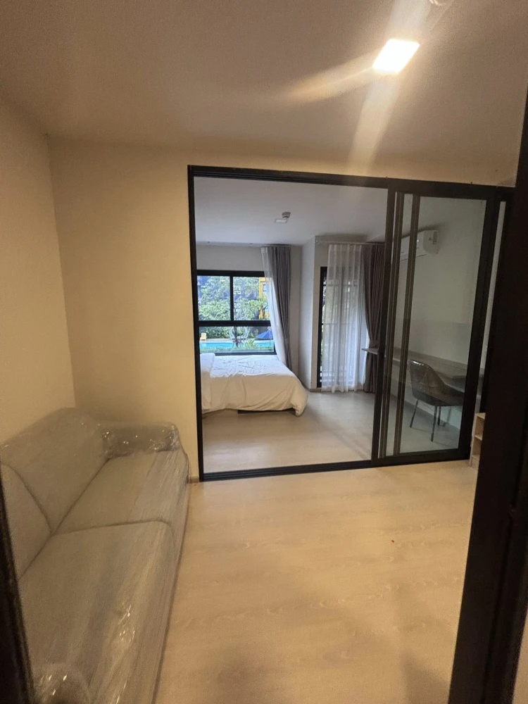 For rent: dcondo Shine Rangsit, 2nd floor, fully furnished, ready to move in. Book now!