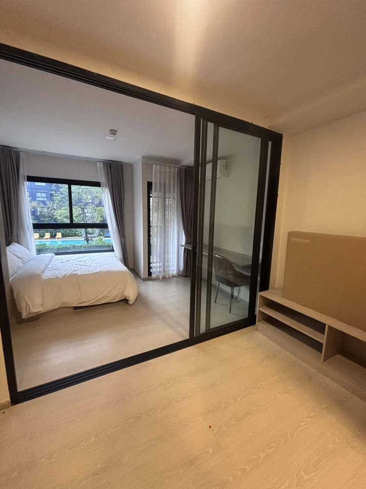 For rent: dcondo Shine Rangsit, 2nd floor, fully furnished, ready to move in. Book now!
