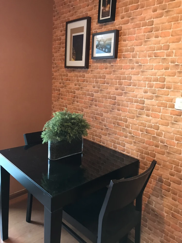 For rent Dcondo Rattanathibet, 6th floor, Building D, well decorated. It's very beautiful. Book quickly before you miss it.
