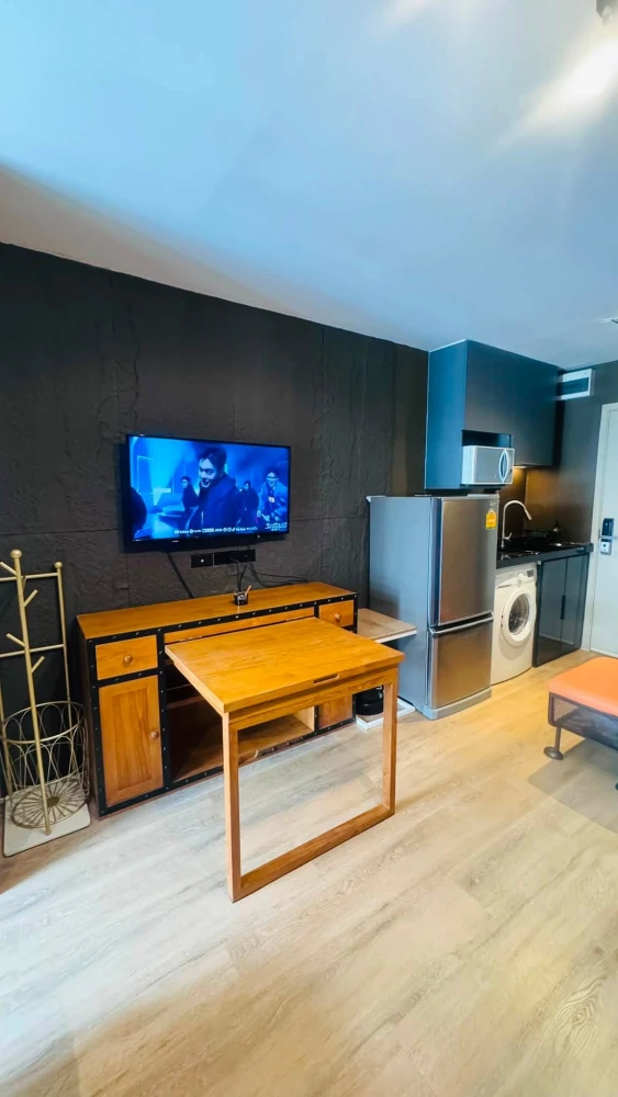 For rent, Elio Sukhumvit 64 Studio, size 22 sq m, beautiful room, fully furnished, with washing machine, good value