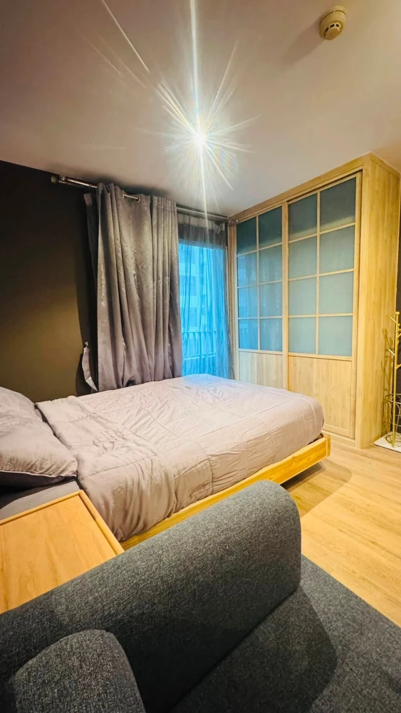 For rent, Elio Sukhumvit 64 Studio, size 22 sq m, beautiful room, fully furnished, with washing machine, good value