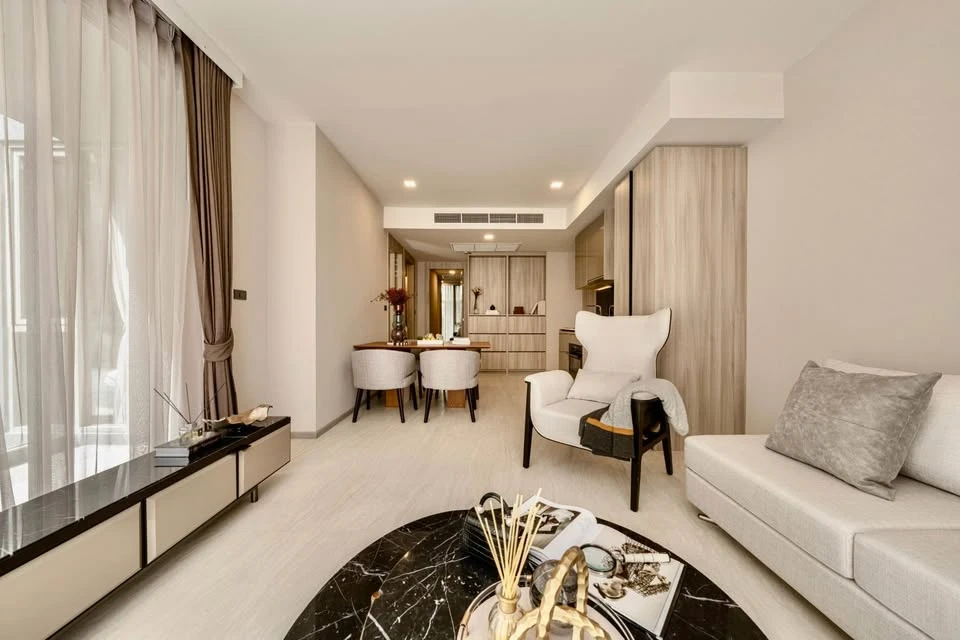 For rent: Fynn Sukhumvit 31, 2 bedrooms, 2 bathrooms, fully furnished, trees, shady atmosphere, reserve now.